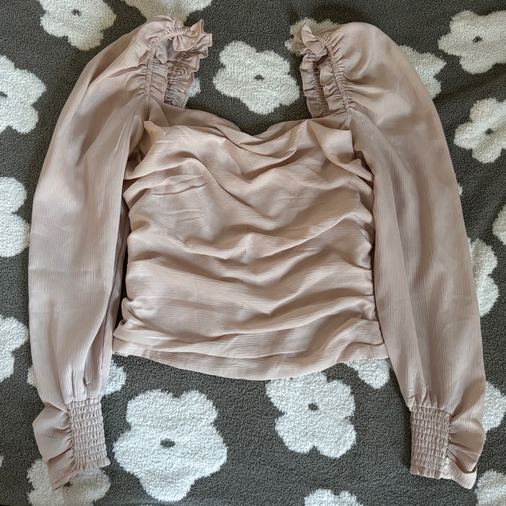 Square Neck Puff Sleeve Top